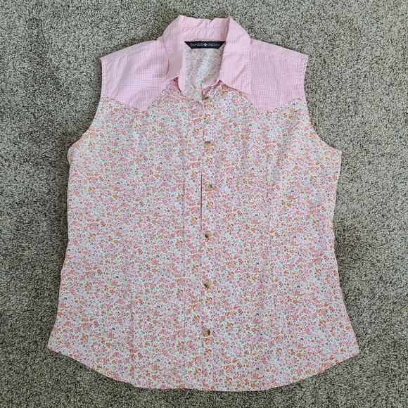 Sleeveless Button-down Blouse - Picture 1 of 3